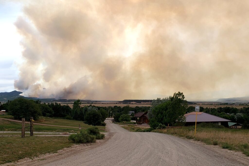 Spring Creak Fire seen from La Veta