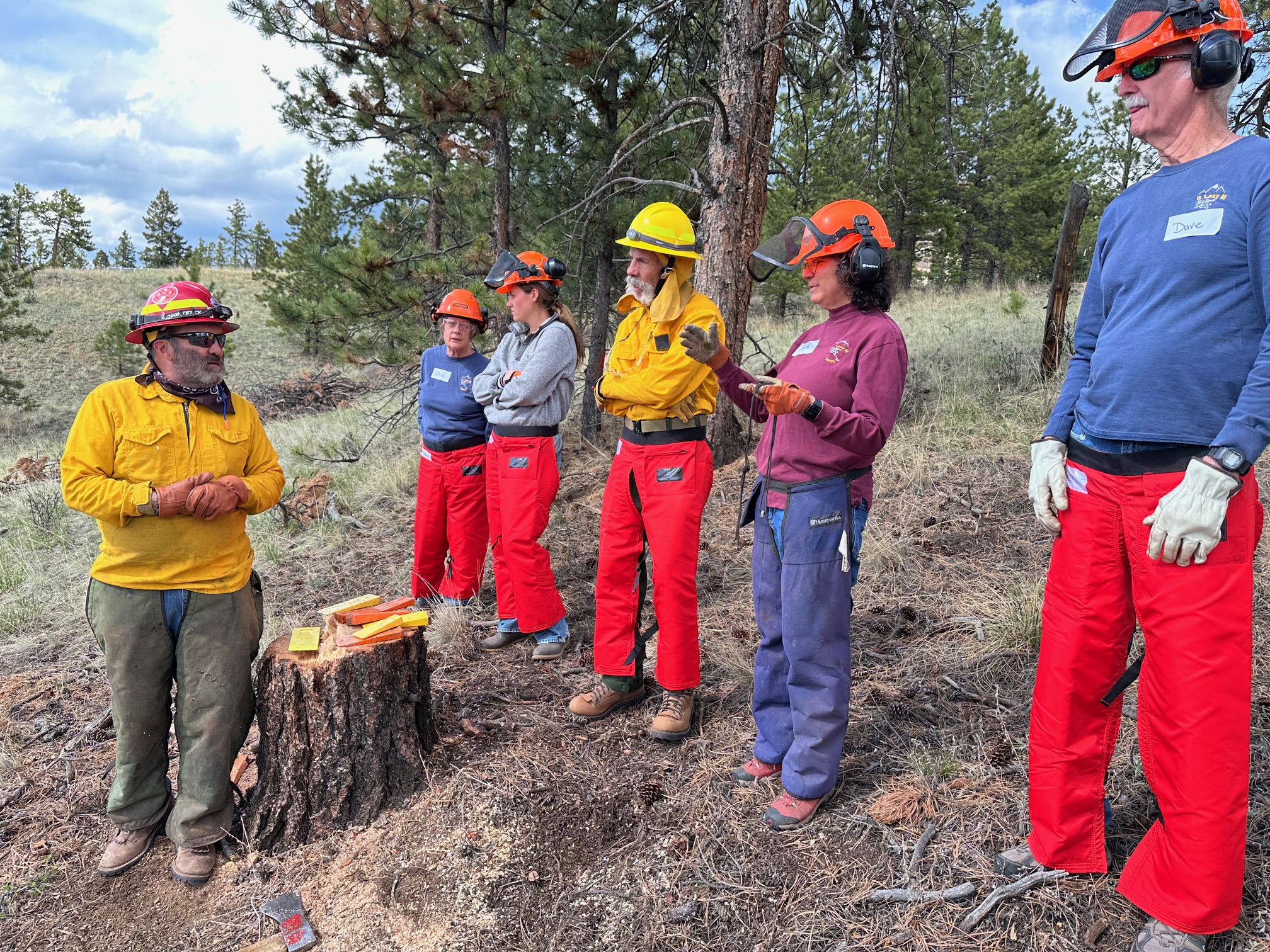 Community members gathered for a wildfire preparedness event